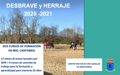 Cursos de formación de desbrave y herraje en el CM Mazcuerras