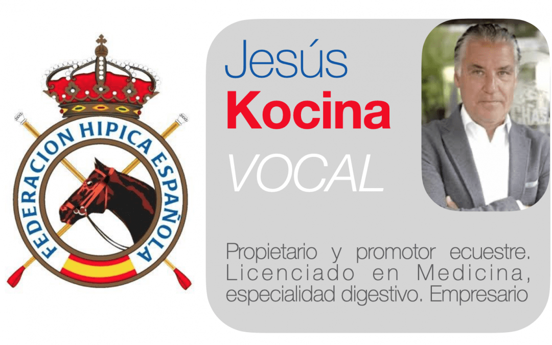 Jesús Kocina, vocal en la nueva Junta Directiva de la Real Federación Hípica Española